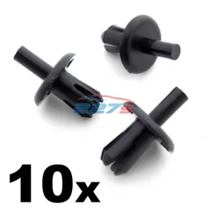 10x 8mm Vauxhall Astra H Front Bumper & Radiator Grille Clips- 90450482 (04-09)
