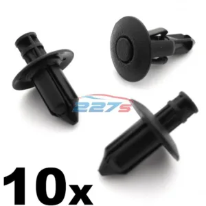10x 8mm Suzuki Fairing, Shield & Trim Cover Clips for GSX, Bergman, V-Strom