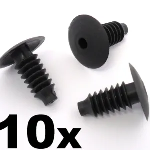 10x Audi Plastic Trim Clips- Bung Interior Door Boot Lining Roof Carpet Panels