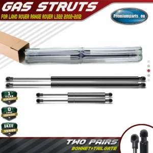 4x Gas Struts Bonnet Hood & Tailgate for Land Rover Range Rover L322 2002-2012