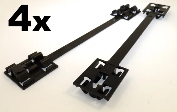 4x Opel Sideskirt Clips- Plastic Fastener Attachment for Lower Side Moulding