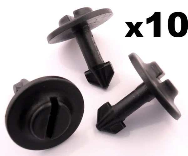 10x Audi Plastic Twist Bolt Clip Pin- Engine Undertray Splashshield Arch Lining