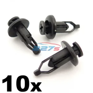 10x 9mm Front & Rear Plastic Bumper Clips- Fits Toyota Lexus Same as 90467-09143