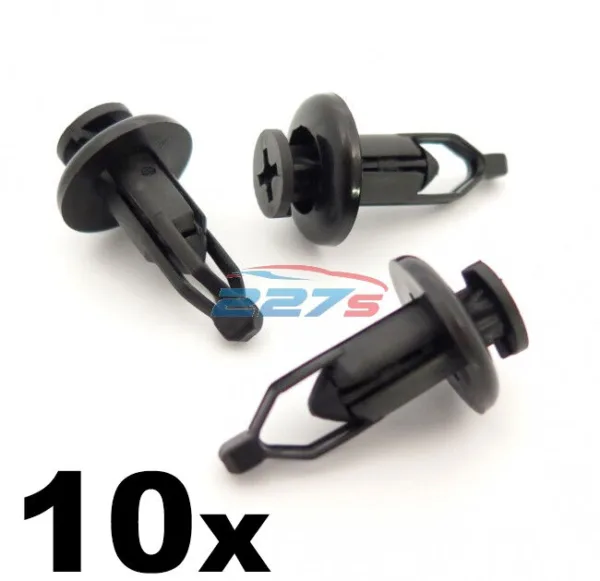 10x 9mm Front & Rear Plastic Bumper Clips- Fits Toyota Lexus Same as 90467-09143