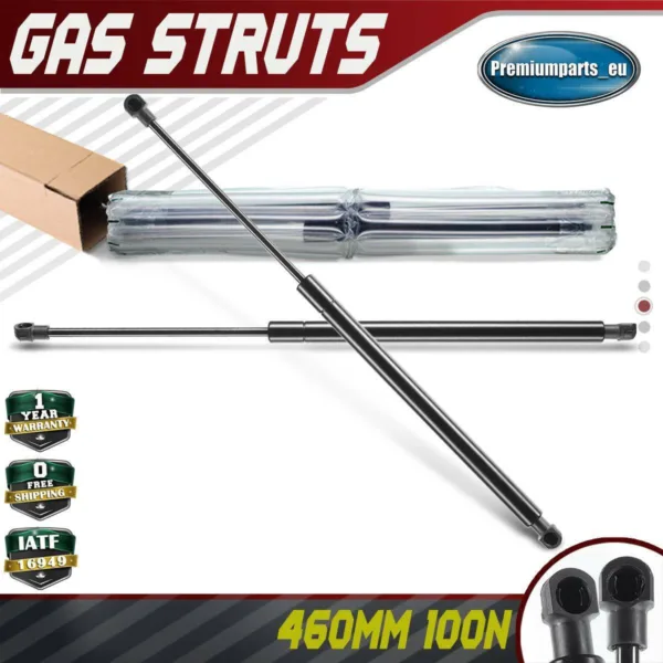 2x Universal Gas Struts for Trailer Box Caravans Camper Canopy 460 MM 100 N