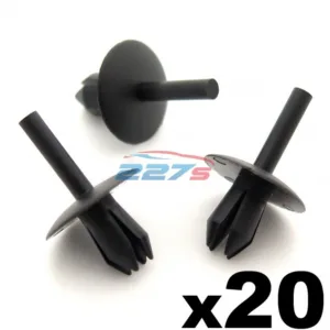 20x Plastic Trim Clip Rivets, Fit a 5.5mm hole, FIX103, Fits some Ford,