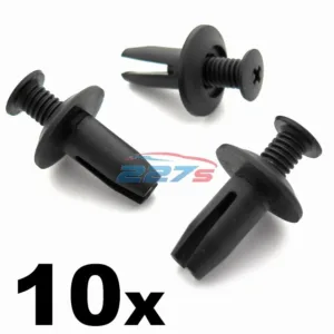 10x 8mm Screw Fit Plastic Trim Clips- Ford Bumper & Rocker Panel W710250-S300