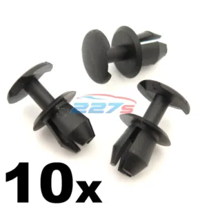 10x 8mm Plastic Trim Clips- VW, Audi & Seat, Various Locations inc. Boot Lining