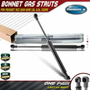 2x Bonnet Hood Gas Struts Spring for Peugoet RCZ 2010-2015 1.6-2.0 Coupe 792526