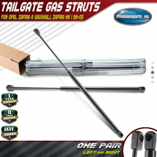2x Tailgate Rear Boot Gas Struts for Opel Vauxhall Zafira A MK1 MPV 1999-2005