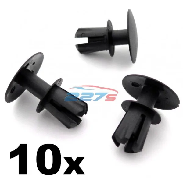 10x A-Pillar & D-Pillar Trim Clips for Range Rover Sport, 8mm Plastic Rivets