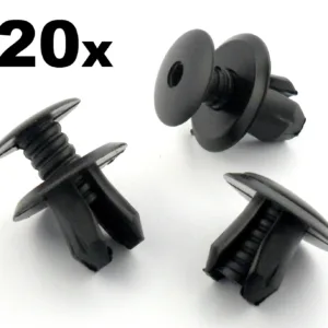 20x VW Volkswagen T4 T5 Transporter Eurovan Black Trim Panel Van Lining Clips