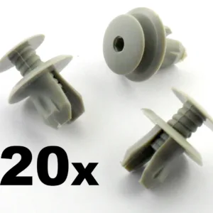20x VW Volkswagen T4 T5 Transporter Eurovan Light Grey Trim Panel Lining Clips