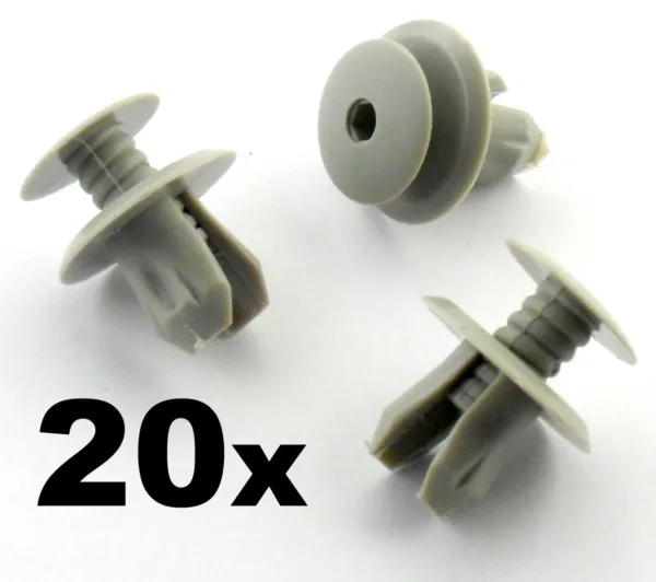 20x VW Volkswagen T4 T5 Transporter Eurovan Light Grey Trim Panel Lining Clips