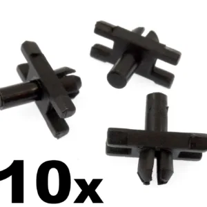 10x BMW Early Models Plastic Trim Clips- For Some Chrome & Plastic Mouldings
