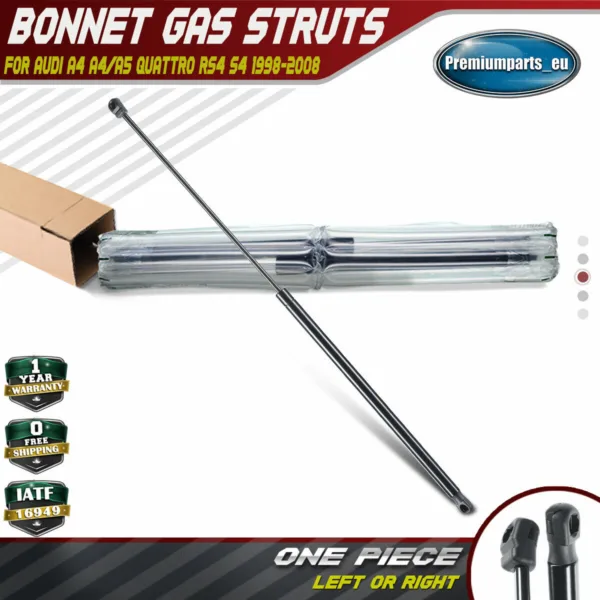 1x Bonnet Hood Gas Strut for Audi A4 B6 B7 2002-2009 Saloon Estate Convertible
