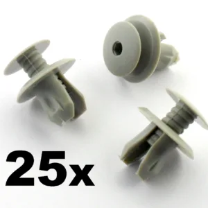 25x VW Volkswagen T4 T5 Transporter Eurovan Light Grey Trim Panel Lining Clips