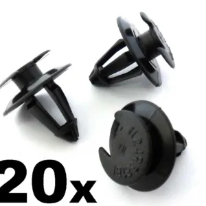 20x VW Plastic Interior Trim Clips for Door Card Mouldings Panels & Boot Linings