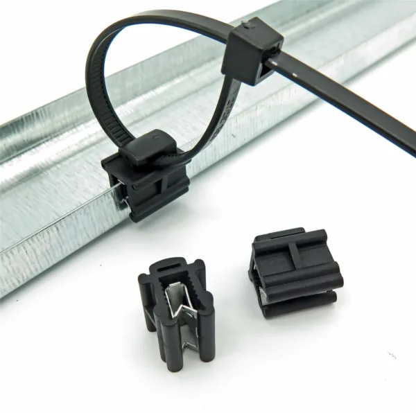 VVO Fasteners Cable Tie Edge Mounting Clips (10 Clips- Cable Ties NOT Included)