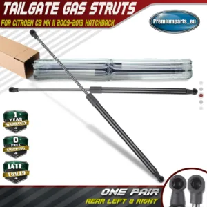 2x Brand New Rear Boot Tailgate Gas Struts for Citroen C3 II 2009-2013 8731T9