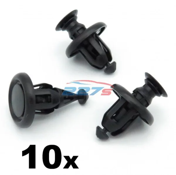10x 10mm Engine Undertray / Bumper Clips for the Toyota Yaris- 51454-48010