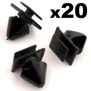 20x Peugeot 406 Plastic Trim Clips for Door Side Moulding / Bumpstrip Rubstrip