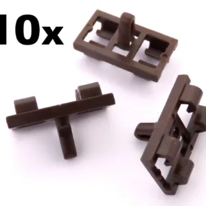 10x BMW X5 E53 Lower Door Weatherstrip Rubber Seal Clips- Brown