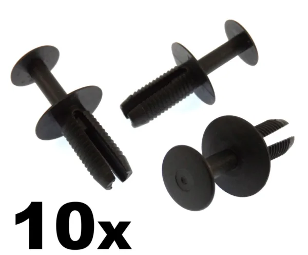 10x BMW 8mm Plastic Rivet Trim Clips- For Boot Linings, Trim & Trunk Floor Mats