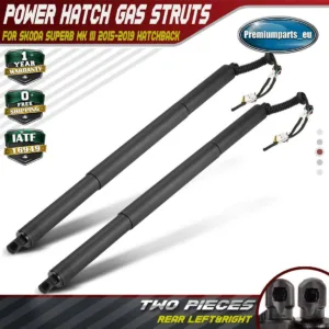 2x Auto Tailgate Gas Struts Rear for Skoda Superb III 15-19 Hatch Spindle Drive