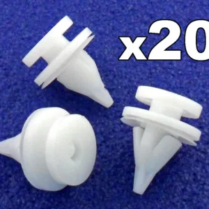 20x Renault Interior Door Card Panel Plastic Clips- Clio Megane Scenic Twingo...