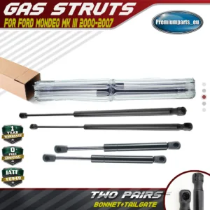 4x Bonnet & Tailgate Gas Struts For FORD MONDEO MK3 MK II 2000-2007 Hatchback