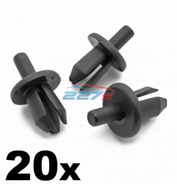 20x Volvo Plastic Trim Clips- For Bumpers, Sills, Shields Covers, Linings & Trim