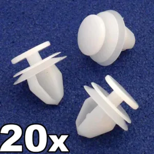 20x Peugeot Interior Door Moulding Panel Card Trim Clips / Fasteners 6991.S6