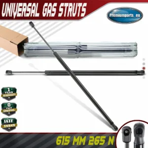2x Universal Gas Struts for Trailer Box Caravans Camper Canopy 615 MM 265 N