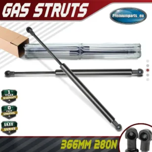 2x Universal Gas Struts for Trailer Box Caravans Camper Canopy 366 MM 280 N