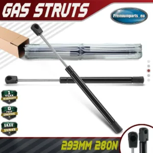2x Universal Gas Struts for Trailer Box Caravans Camper Canopy 293 MM 280 N