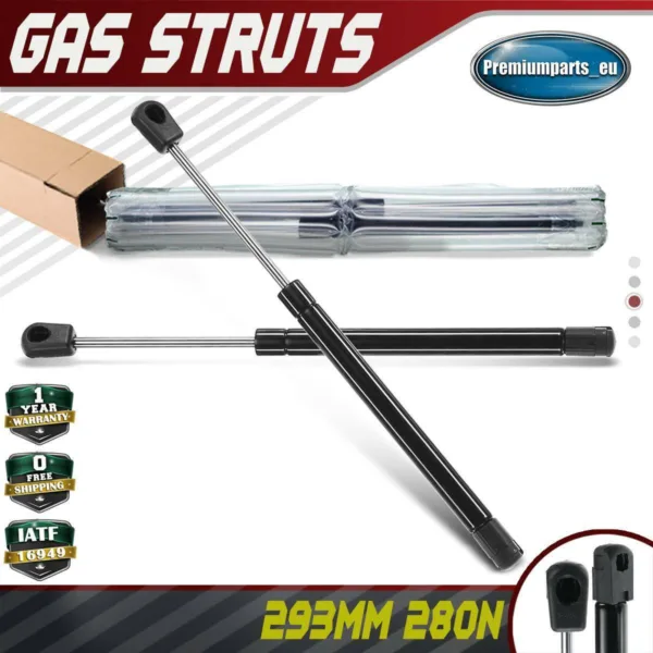 2x Universal Gas Struts for Trailer Box Caravans Camper Canopy 293 MM 280 N