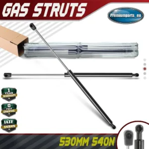 2x Universal Gas Struts for Trailer Box Caravans Camper Canopy 530 MM 540 N