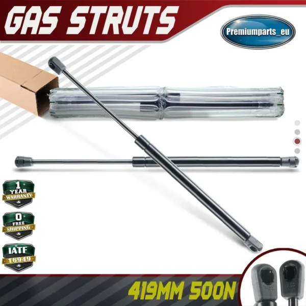 2x Universal Gas Struts for Trailer Box Caravans Camper Canopy 419 MM 500 N