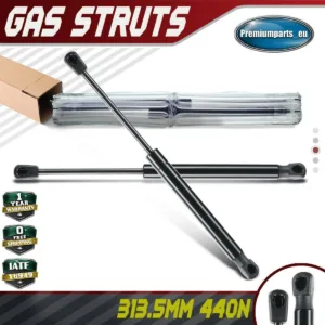 2x Universal Gas Struts for Trailer Box Caravans Camper Canopy 313.5 MM 440 N