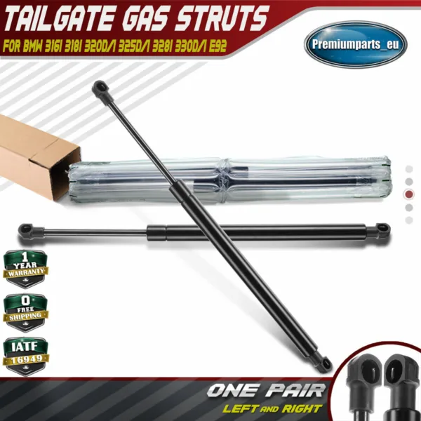 2x Tailgate Rear Boot Gas Struts for BMW 3 Series E90 Saloon E92 Coupe 05-13