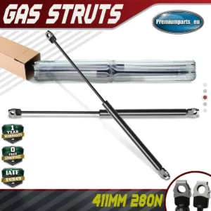 2x Universal Gas Struts for Trailer Box Caravans Camper Canopy 411 MM 280 N
