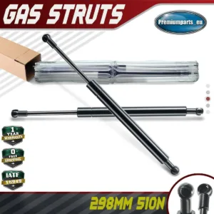 2x Universal Gas Struts for Trailer Box Caravans Camper Canopy 298 MM 510 N