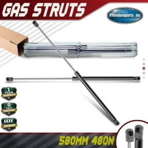 2x Universal Gas Struts for Trailer Box Caravans Camper Canopy 580 MM 480 N