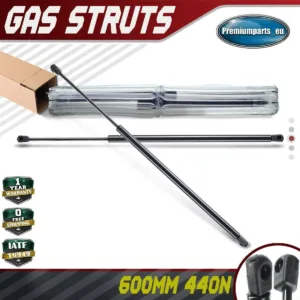 2x Universal Gas Struts for Trailer Box Caravans Camper Canopy 600 MM 440 N