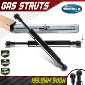 2x Universal Gas Struts for Trailer Box Caravans Camper Canopy 195.5 MM 500 N