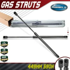 2x Universal Gas Struts for Trailer Box Caravans Camper Canopy 449 MM 590 N