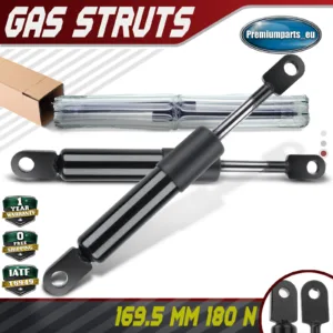 2x Universal Gas Struts for Trailer Box Caravans Camper Canopy 169.5 MM 180 N