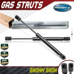 2x Universal Gas Struts for Trailer Box Caravans Camper Canopy 280 MM 560 N