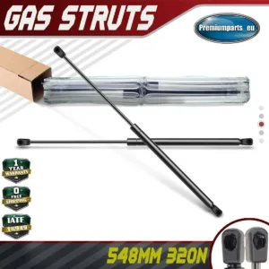 2x Universal Gas Struts for Trailer Box Caravans Camper Canopy 548 MM 320 N
